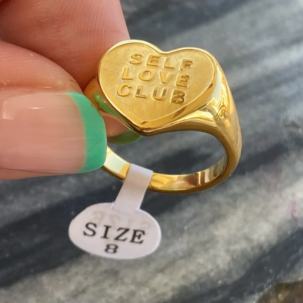 Self Love Club Heart Shaped Ring - Picture 11 of 11